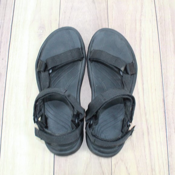 TEVA Black Nylon Hurricane Trail Sport Hiking Water Adjustable Sandals Size 11 - Picture 6 of 9